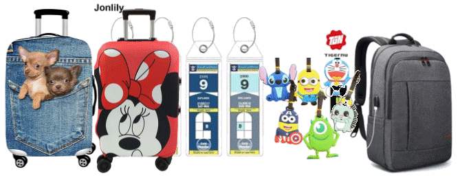 AccessLiquid's tweet photo. Buy these luggage covers to protect from scratches or just to cover up old luggage. And don't forget to tag it. https://t.co/vMo20yMukp https://t.co/YfenY9iRmE