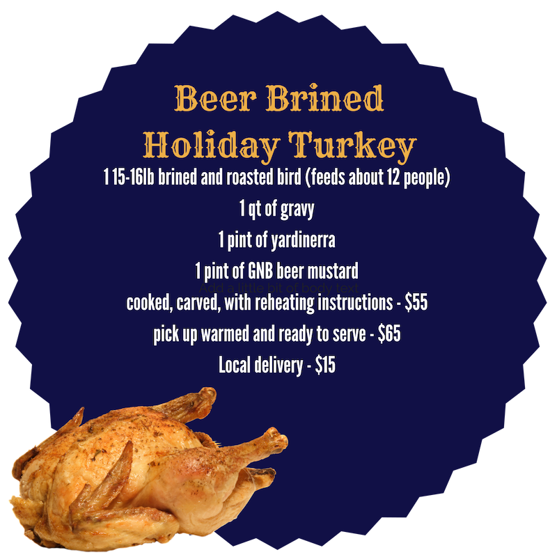 Hey #Neighbors! Don't forget to reserve your #holiday #turkey today! Our signature beer brined bird is available on our website - with local delivery available! buff.ly/2JBXQTK