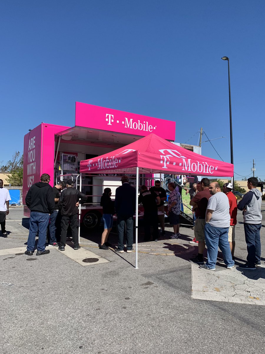 So proud to be a part of T-Mobile, to be allowed to come to Panama City ,FL to help out the victims of Hurricane Matthew, the resilience of these people is amazing!!!! <a href="/JohnLegere/">John Legere</a> <a href="/bnash001/">Brad Nash</a> <a href="/MrDennisJones/">Dennis Jones</a> <a href="/MarkHall247/">Mark Hall</a> <a href="/HylerMatt407/">Matt Hyler</a> <a href="/ErnestoLPagan/">Ernesto</a> @FotiosK