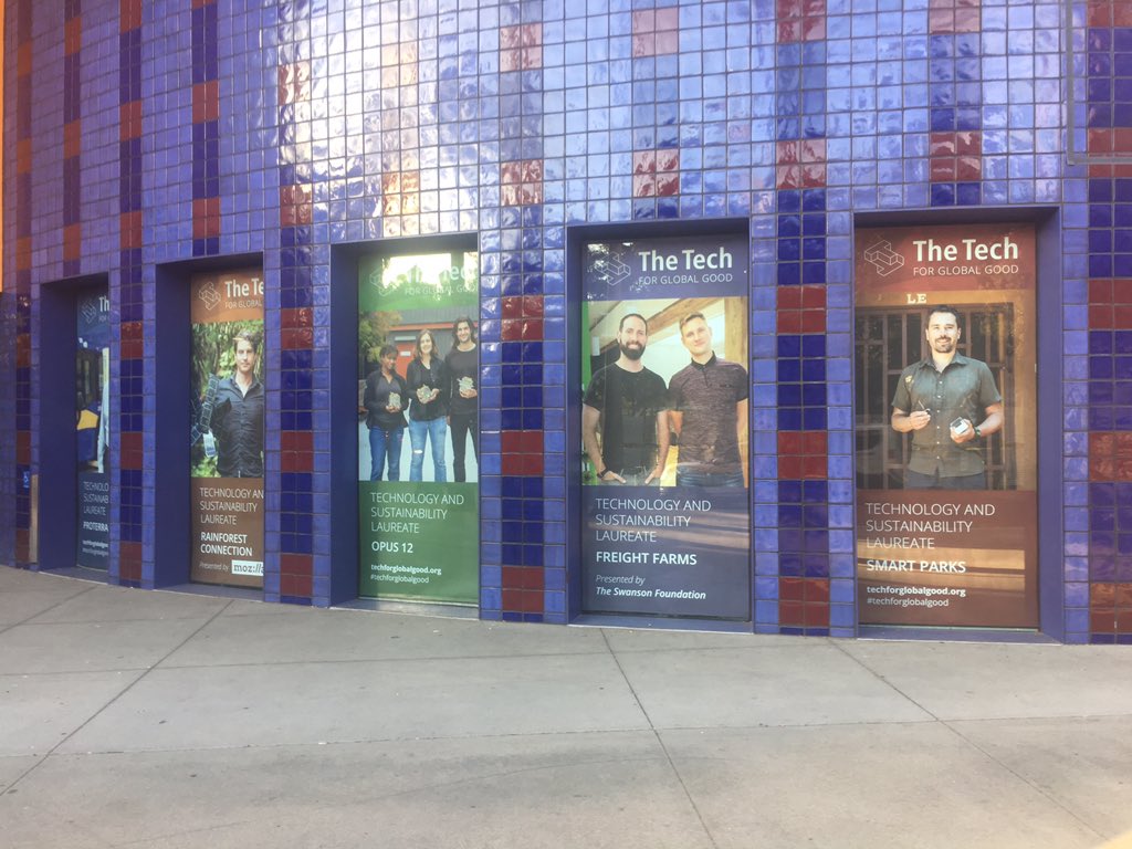 JonFreightFarms's tweet image. Getting ready for @TheTechMuseum Tech for Global Good Event with @CarFreeBrad