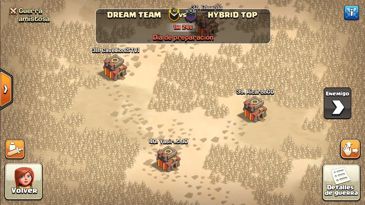 Con un gran atraso por la CWL de SC llego la hora de lo bueno! 🔥
Un gran numero de miembros de los clanes de la comunidad hispana se miden ante los cracks de <a href="/HYBRID__TOP/">HYBRID TOP</a> en una guerraza donde no importa el resultado sino pasarla bien y darle vida a nuestro amado CoC.
A ganar!🔝
