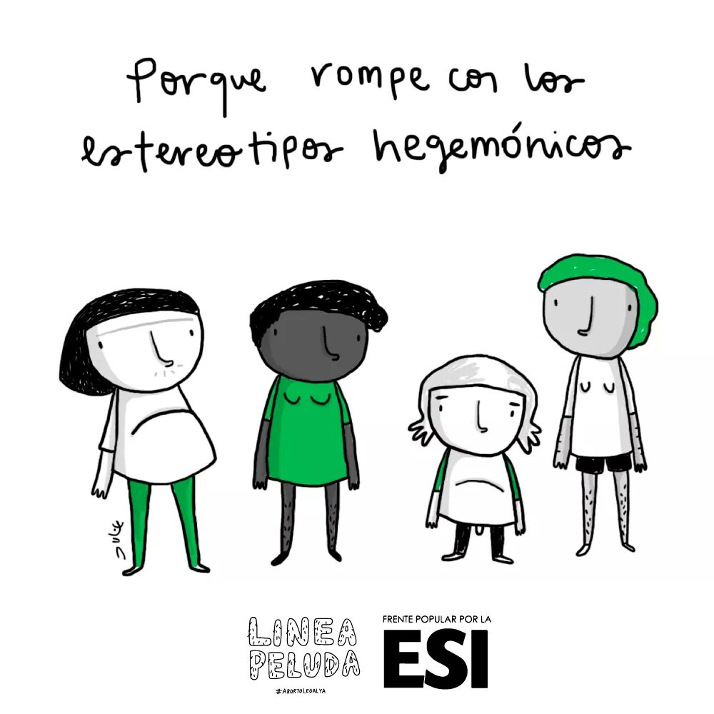 generoytrabajo's tweet photo. Ilustraciones de #LineaPeluda defendiendo la #ESI.
#ESIYaEsDerecho https://t.co/Hl7Etn5En7