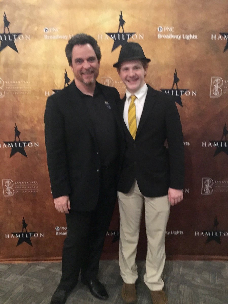 timchartier's tweet photo. We are in the room where it will happen but it will live in our minds and hearts. History will echo within both of us and inspire us for years to come. Thank you @Lin_Manuel. #HamiltonCLT https://t.co/2bQ7BKwGrY