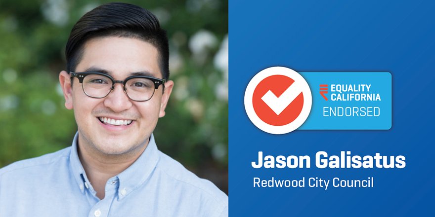 eqca's tweet photo. .@EQCA is proud to endorse openly #LGBTQ candidates for local office @jgalisatus, @Cesar_Zepeda1, @Laura4SanCarlos and @DrJen2018! https://t.co/gazPzNg05e  #Vote4Equality https://t.co/HOyk124BrE