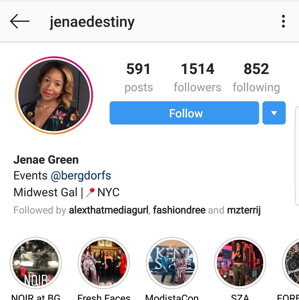 Janae Green IG: JanaedestinyEventsEvent Manager at Bergdorf Goodman