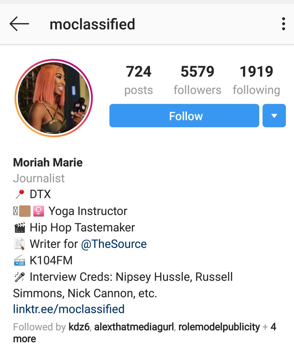 Moriah MarieIG: moclassifiedJournalistYoga InstructorWriter for The Source