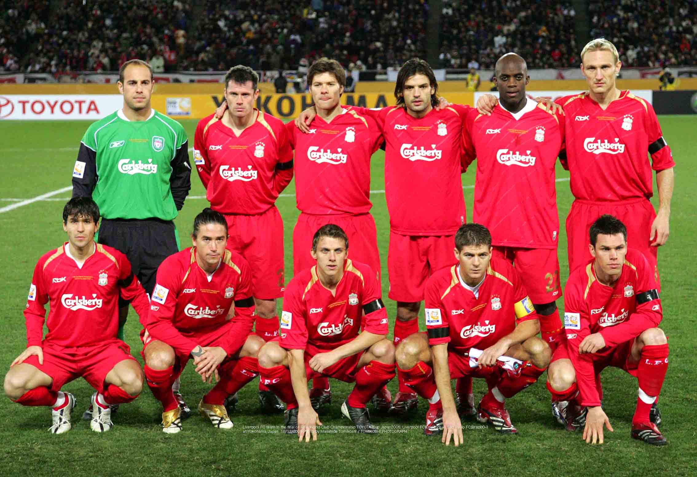 tphoto no Twitter: "Liverpool FC team in the final of FIFA World Club  Championship TOYOTA Cup Japan2005, Liverpool FC(England) vs São Paulo  FC(Brazil)0-1 at Yokohama, Japan 18/12/2005 Photo by Masahide Tomikoshi /