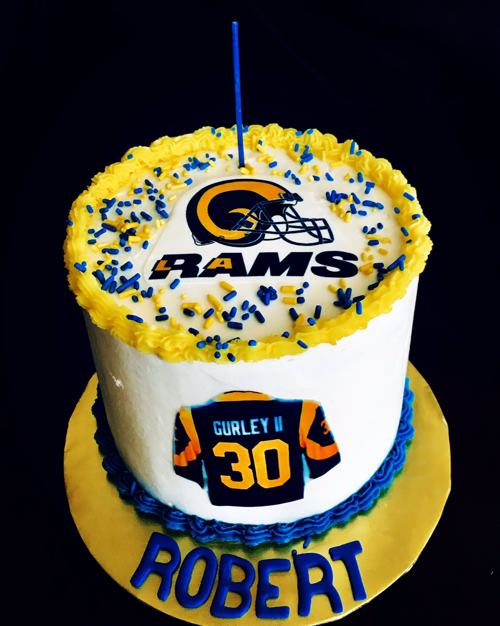 Los Angeles Rams Edible Cake Toppers – Cakecery