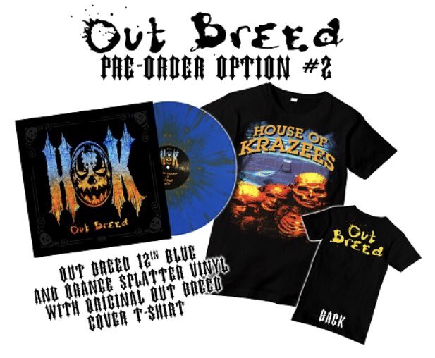 TwiztidShop's tweet photo. We're celebrating 25 years of #HouseOfKrazees by re releasing their albums on limited edition vinyl!!!
Up next?
#Outbreed - Its here November 30 🔥
Pre order now - link in bio ☠️
#majikninjaentertainment https://t.co/cRDuR6z2oO