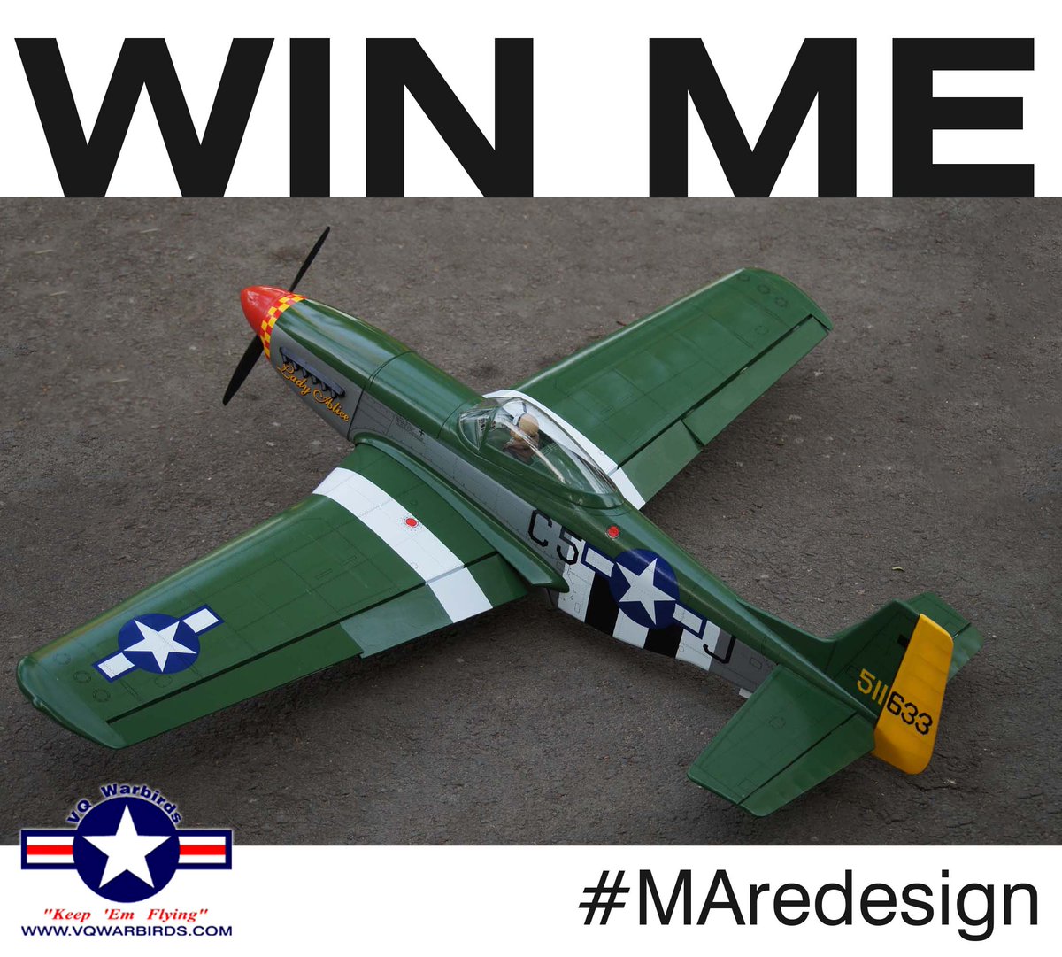 While attending #AMAExpo West, Don't forget to participate in our Model Aviation #MAredesign giveaway and be entered to win a VQ Warbirds P-51D Lady Alice! Learn more at amaexpowest.com/model-aviation….