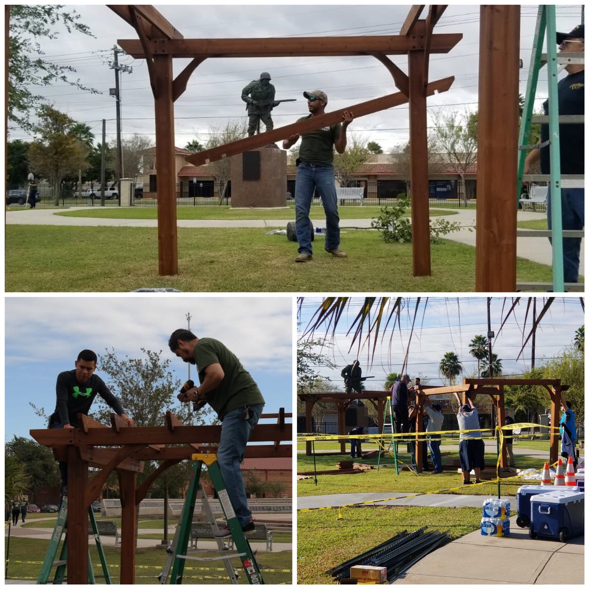 Sol Rae Tijerina (@msolraehd) on Twitter photo Warriors United In Arms and #THD6984 worked together to build 2 pergolas, 6 benches, and planted trees and shrubs in Brownsville’s Veterans Park 🤝💪🏼 #givingback #ChooseToServe #TeamDepot <a href="/THDRoxSalinas/">Roxie Salinas</a> <a href="/THDNina/">Nina</a> <a href="/JeseniahJess/">Jess Hernandez</a> @LMasso6984 <a href="/BeaMartz6984/">Beatriz Martinez</a> @amorenothd @NenoKechkarian Warriors United In Arms and #THD6984 worked together to build 2 pergolas, 6 benches, and planted trees and shrubs in Brownsville’s Veterans Park 🤝💪🏼 #givingback #ChooseToServe #TeamDepot <a href="/THDRoxSalinas/">Roxie Salinas</a> <a href="/THDNina/">Nina</a> <a href="/JeseniahJess/">Jess Hernandez</a> @LMasso6984 <a href="/BeaMartz6984/">Beatriz Martinez</a> @amorenothd @NenoKechkarian