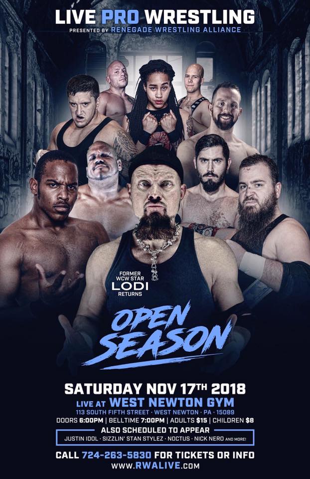 TONIGHT West Newton, PA. @RWAPRO Featuring @amberoneal1 @1jessiebelle @RonnellHunt7 #Londyn_Ali @BroncoMcBride @D_ManOfTomorrow @BadBoy_Shane1  &Many More!