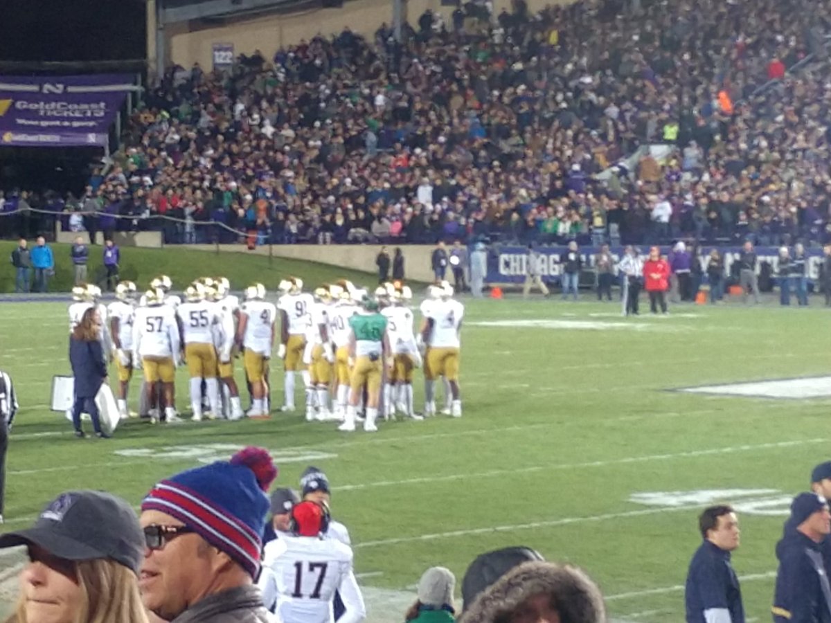 bert580's tweet image. Notre Dame vs Northwestern. Guess I made the right choice by not going to the Gopher game.