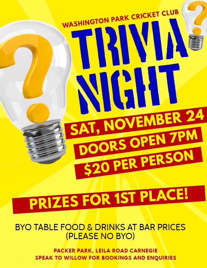 WPCCSharks's tweet photo. See you all on the 24th of November for a fun filled night of trivia and games. Arrange your tables of 10 and get ready to rock the night away! Chat to @cwillow23 for bookings and queries. #wpccsharks #circling https://t.co/prQCZ7FIuf
