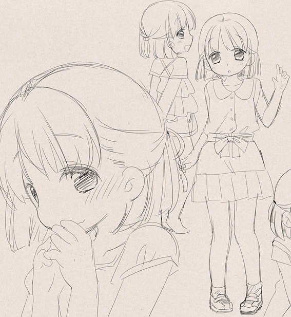 今度こういう子描きたい。 