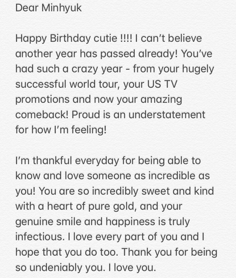 Happy Birthday, Lee Minhyuk     