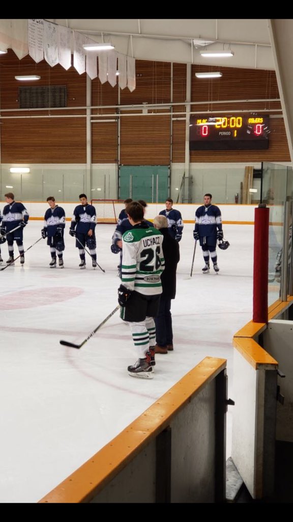 BowMarkOilers's tweet photo. Player of the month for October is @KaiUchacz! 7 goals 9 assist for our 15 year old leader! Works hard on and off the ice, shows up everyday focused and ready to work. The kid knows what he wants and is going after it. #truepro. @BowMarkOilers @SeattleTbirds 
#OILERNATION #AMHL https://t.co/H0abIXICkX