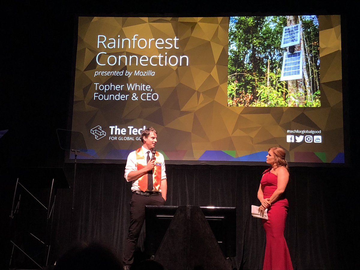 shradhac's tweet image. Back at one of my favorite events of the year - #techforglobalgood! Do please check out the 5 laureates who are changing the world using their technology! So proud of @GoDaddy for supporting @TheTechMuseum! #climatechange