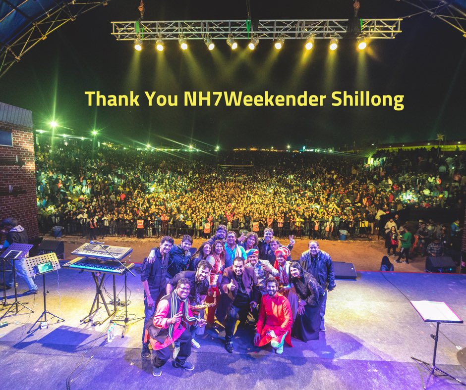 canvas_talent's tweet photo. Thank you #Nh7weekenderShillong... what a crowd, what energy... it was memory worth living 😊❤️ @Shankar_Live #MyCountryMyMusic #funtimes #Nh7 #shillong https://t.co/ffKZHGaUrG