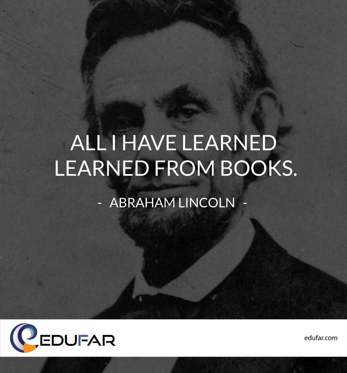 EdufarApp's tweet photo. #quotes #education #learning #school #thoughts #talker #college #Students  #tips #edufar #DeeperLearning #EdApp #ELearning #OnlineLearning #Teacher #EdLeaders #talk #teach #AbrahamLincoln https://t.co/P6yUMSKhPn