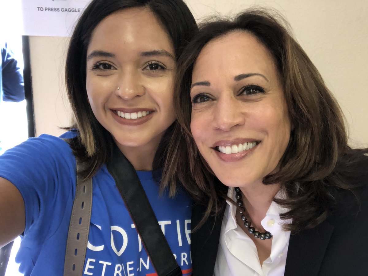 jessyzuko's tweet photo. Today I got to meet one of my biggest inspirations @KamalaHarris . We share a common goal in uplifting the voices from our marginalized communities, and I hope to be as fierce a leader as her someday. I want to be her. #bluewaveOC #ElectWomen https://t.co/hOPaflyZWa