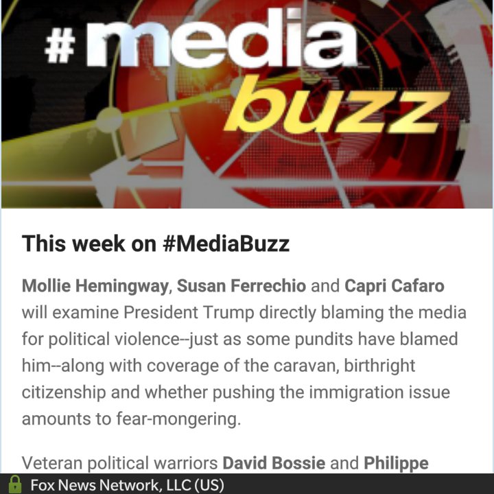RepublicanGold's tweet image. It's MUST SEE TV on Sunday morning! Go get'em ladies! @MZHemingway @susanferrechio @MediaBuzzFNC @HowardKurtz