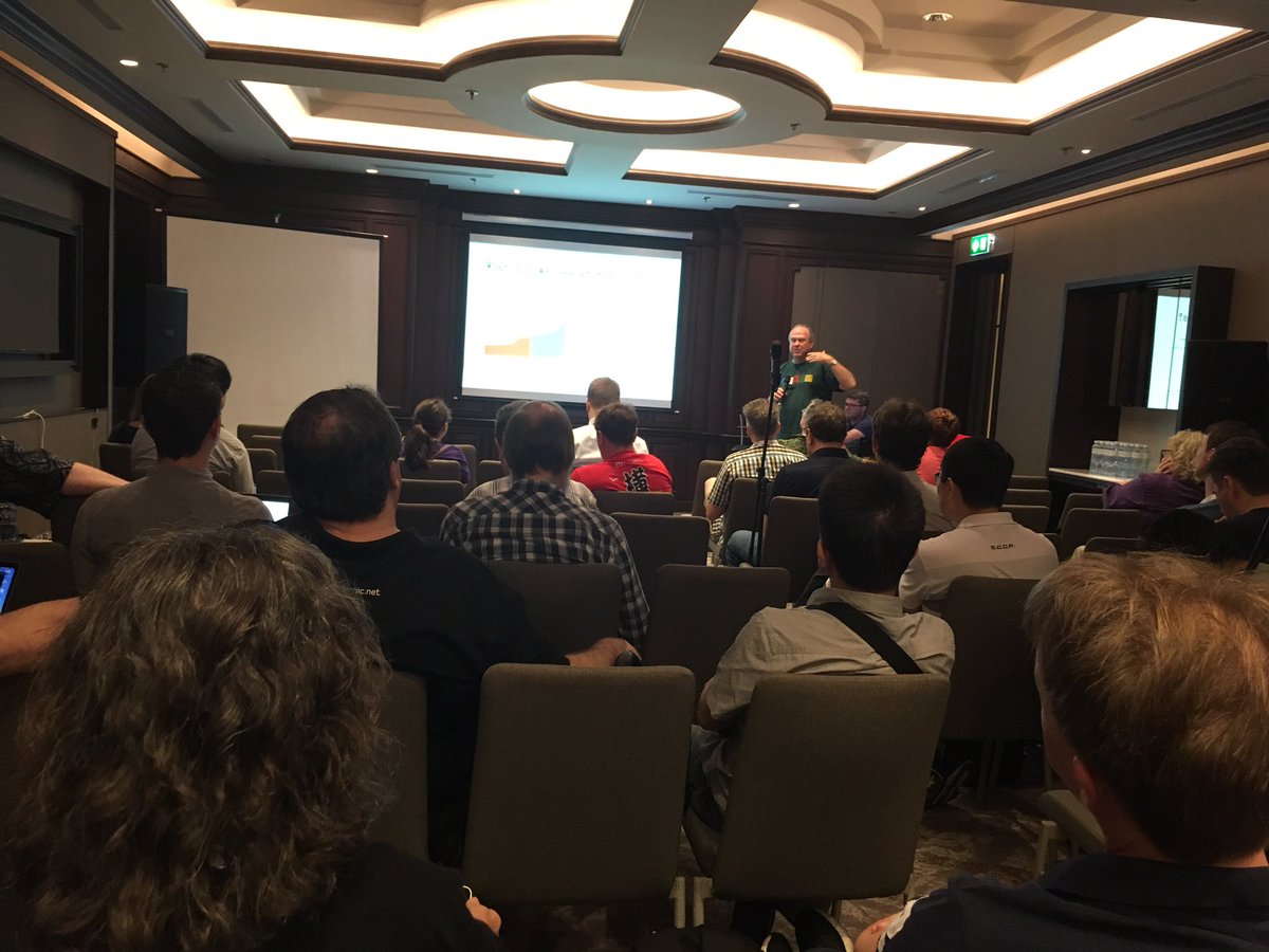 danyork's tweet photo. Listening to Geoff Huston talking about the #DNSSEC #KSKRoll at the #IEPG meeting at #IETF103 https://t.co/4Kvv3l9u9P