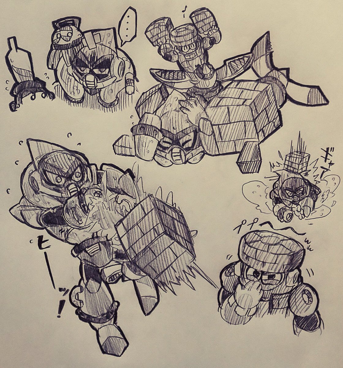 nume_sheep's tweet photo. 自分生粋の文系なのでなんでブロックがアシッドに有効なのかわからない落書き https://t.co/lb8mH1XQXX