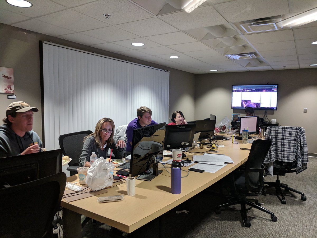 TheRhysma's tweet photo. Hard at work! ๐ #Hack4GoodSGF https://t.co/i5yIVheWSK