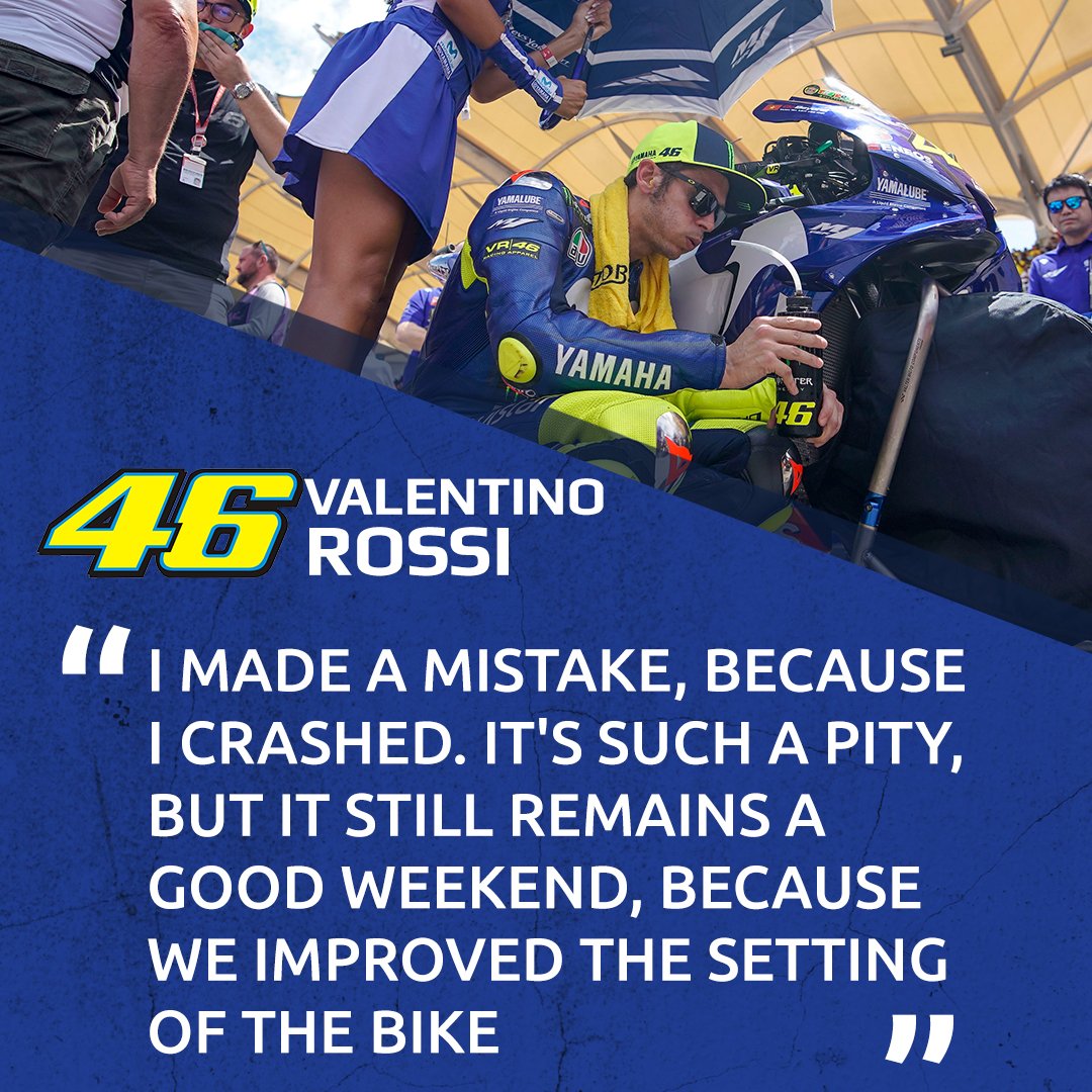 yamaharacingcom's tweet photo. 🇲🇾 @ValeYellow46 is looking at the positives after a disappointing #MalaysianGP

#YamahaRacing | #RevsYourHeart | #MotoGP https://t.co/qRNqdE28l5