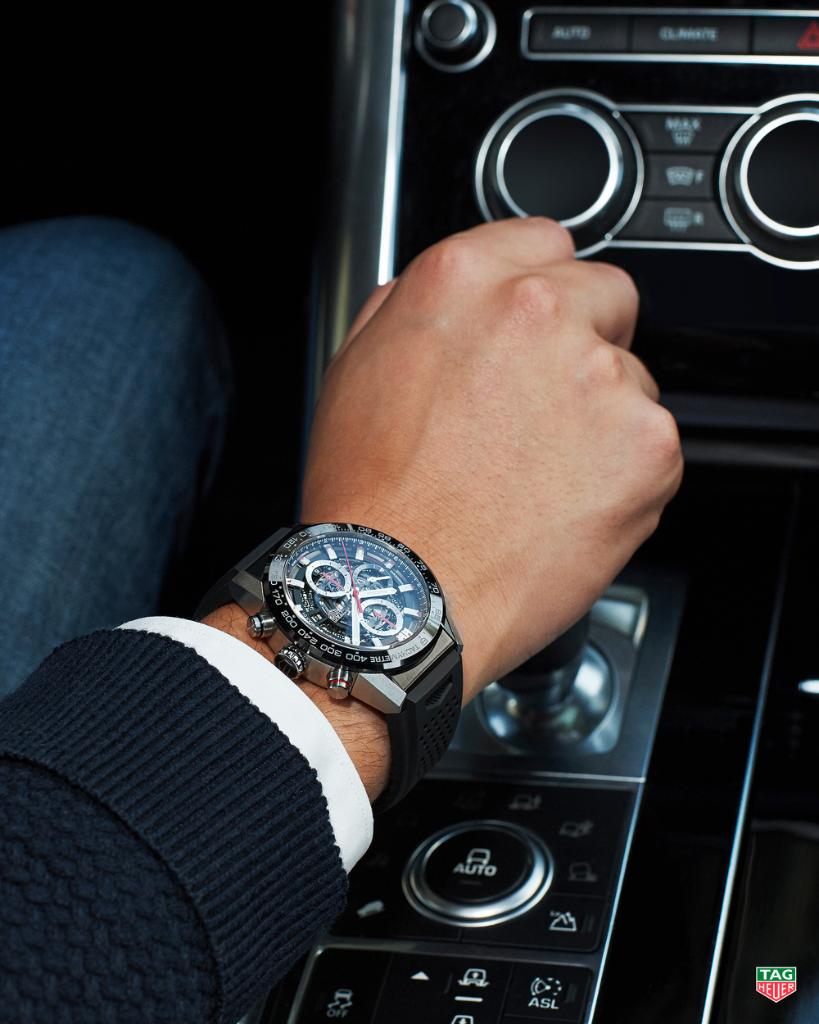 .<a href="/TAGHeuer/">TAG Heuer</a> schaltet mit #CarreraCalibreHeuer 01 ein #Gang höher (Foto: <a href="/TAGHeuer/">TAG Heuer</a> )