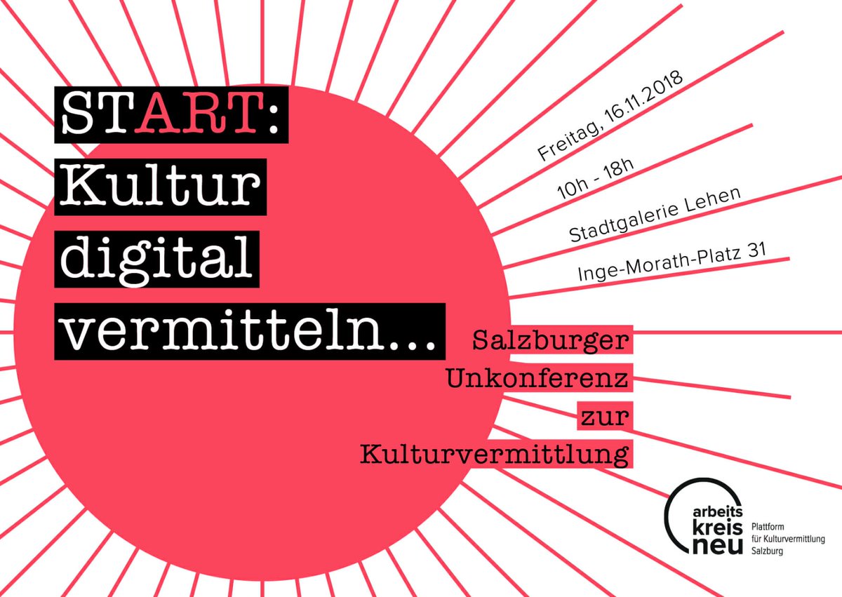 Wir freuen uns! Anmeldung unter info@arbeitskreisneu.at