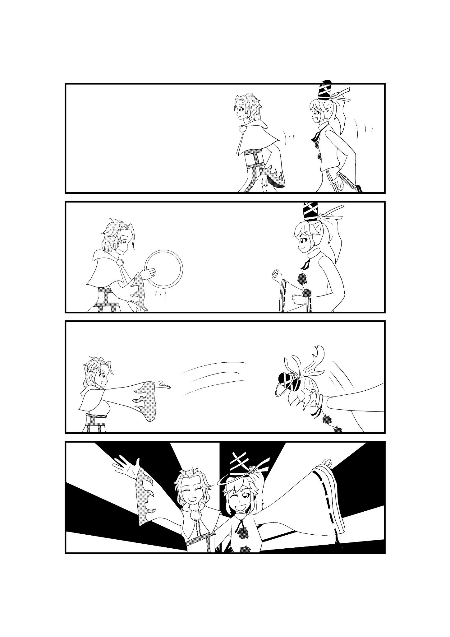 アキラ S 名華祭e クリスタで漫画練習も兼ねて4コマ いちふとの宴会芸 物部布都 雲居一輪 いちふと T Co 84h7fgaqeb Twitter
