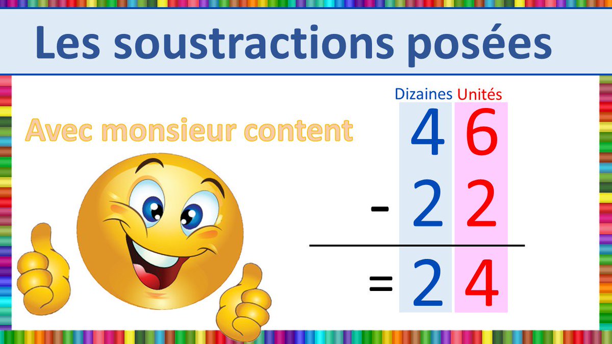 EveillerE's tweet image. 😃#MonsieurContent vous propose une leçon de #mathématique et vous apprend à réaliser une #soustraction posée. 
Super ! Vous aurez vous aussi compris après avoir vu cette vidéo !👍
youtu.be/WpgWfJLb_p0