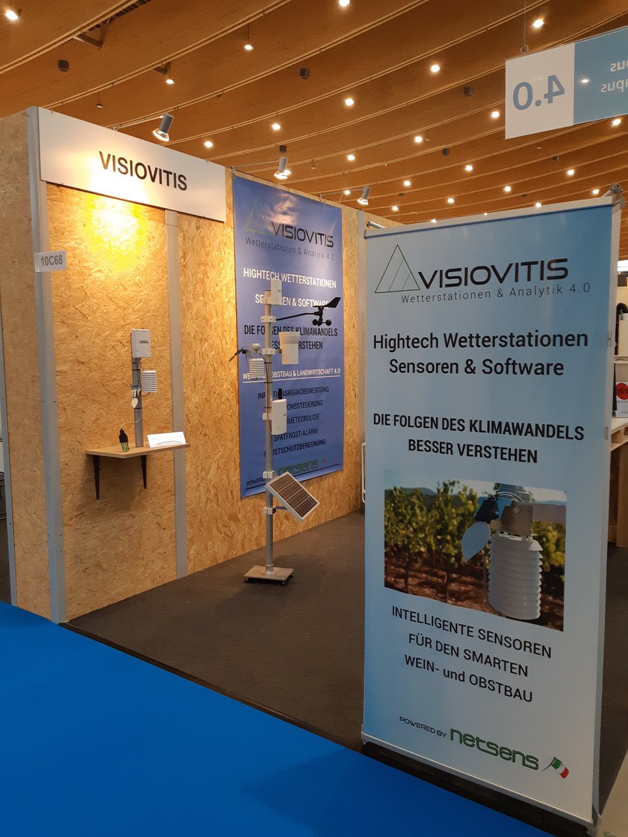 netsens_it's tweet image. Ready to start! #intervitis #interfructa #Stuttgart hall 10 stand C68