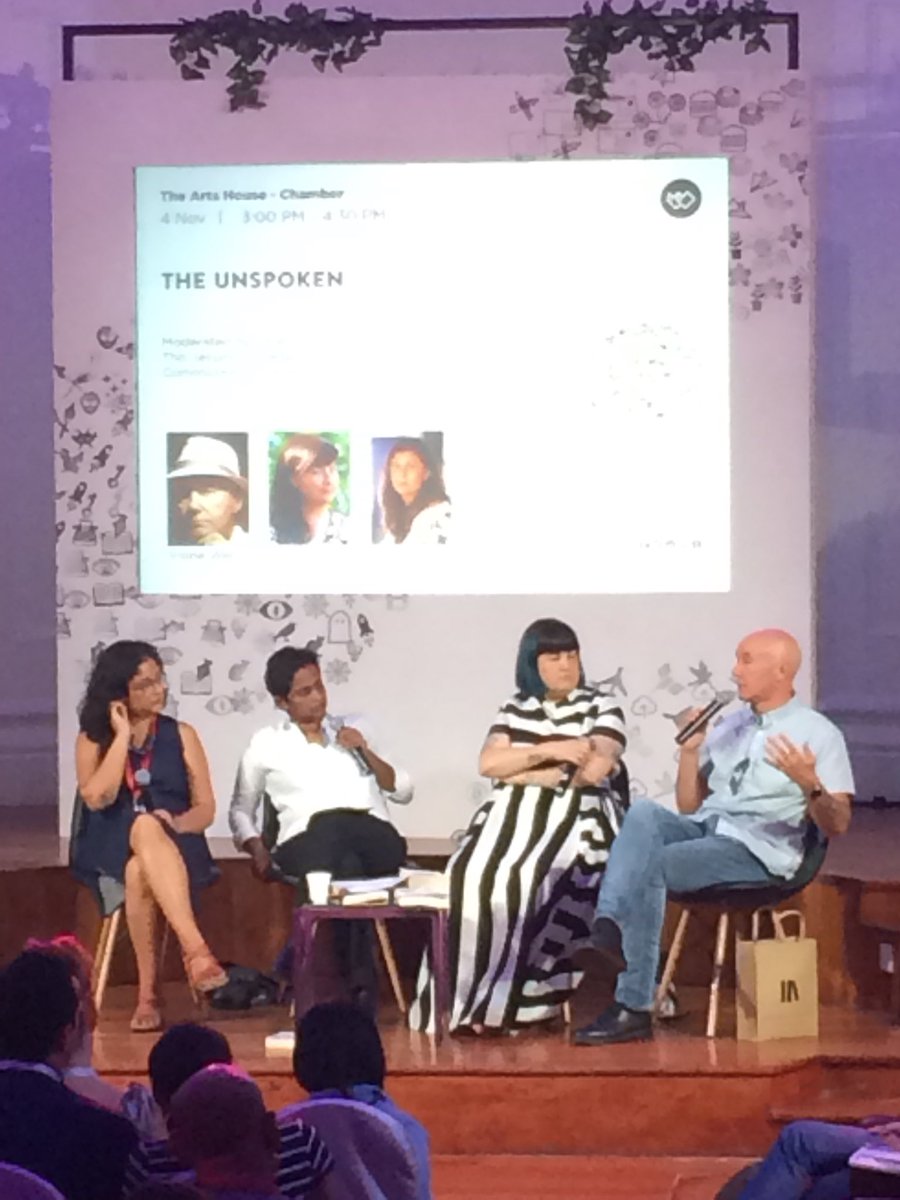 jo_hsx's tweet photo. Attending #swf2018 after some years, I’m really happy to see how much the literary scene has grown. One of many inspiring dialogues at one of several SG landmarks. Great vibes! https://t.co/KCJiAPLH2k