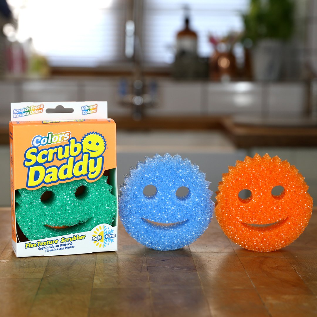 scrubdaddy_uk's tweet image. Which colour do you use in which room at your house? We love that you can colour code your cleaning with our multiple colours of Scrub Daddy 😃 #scrubdaddy #colourcode #cleaning