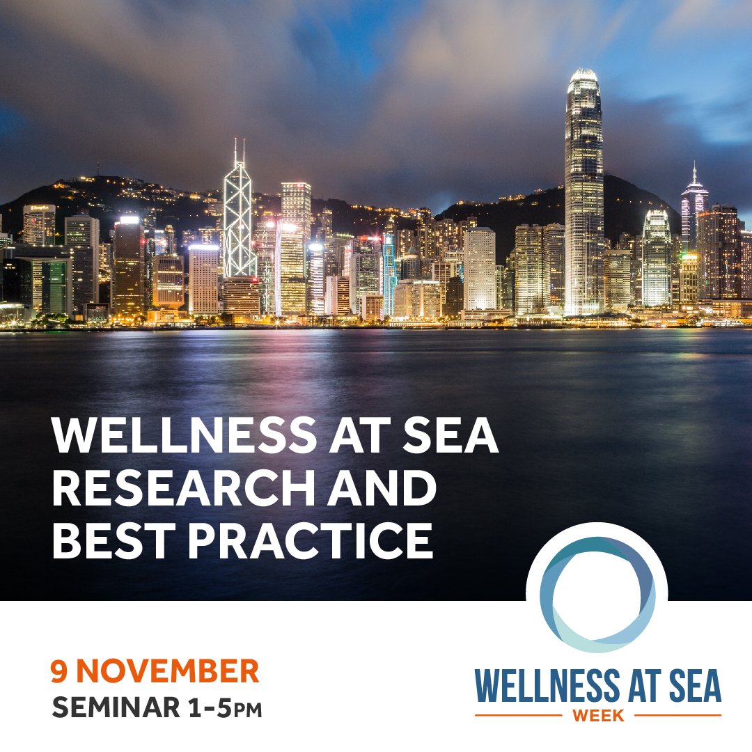 SailorsSociety's tweet photo. Our @WellnessatSea Seminar takes place on 9 Nov 1-5PM. Book your place to hear keynote speaker Sabrina Chao, Chair of Wah Kwong Maritime Transport Holdings, address wellness research and best practice. For more info and to book on: https://t.co/6QrvpN92wv #WASW #crewwellness https://t.co/ArBIv0tZXJ
