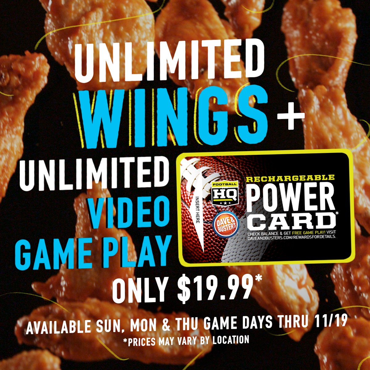 Dave And Busters Unlimited Wings And Games Dave And Busters Unlimited Wings And Games