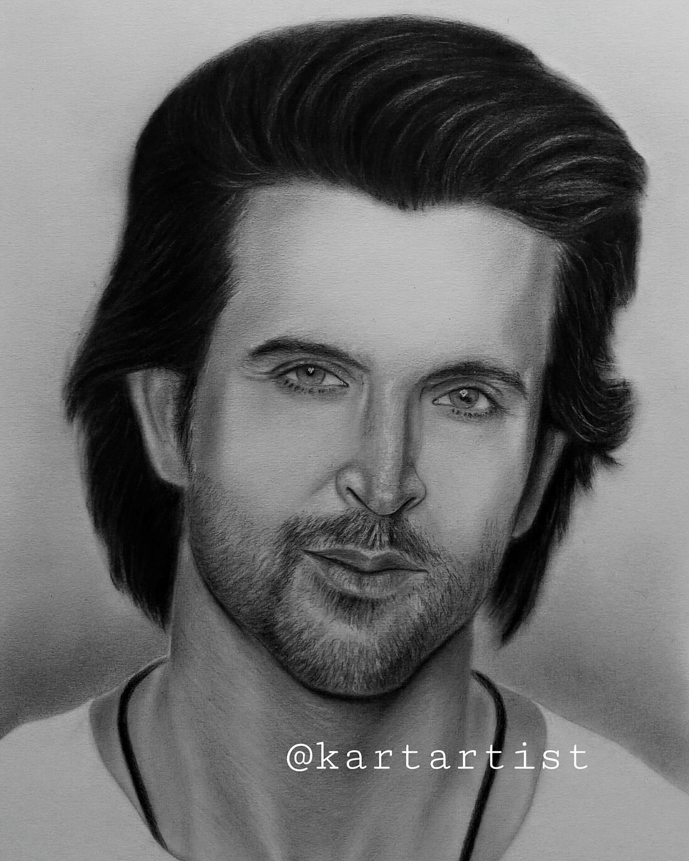 Hrithik Roshan Greeting Card by Amit Jauhari