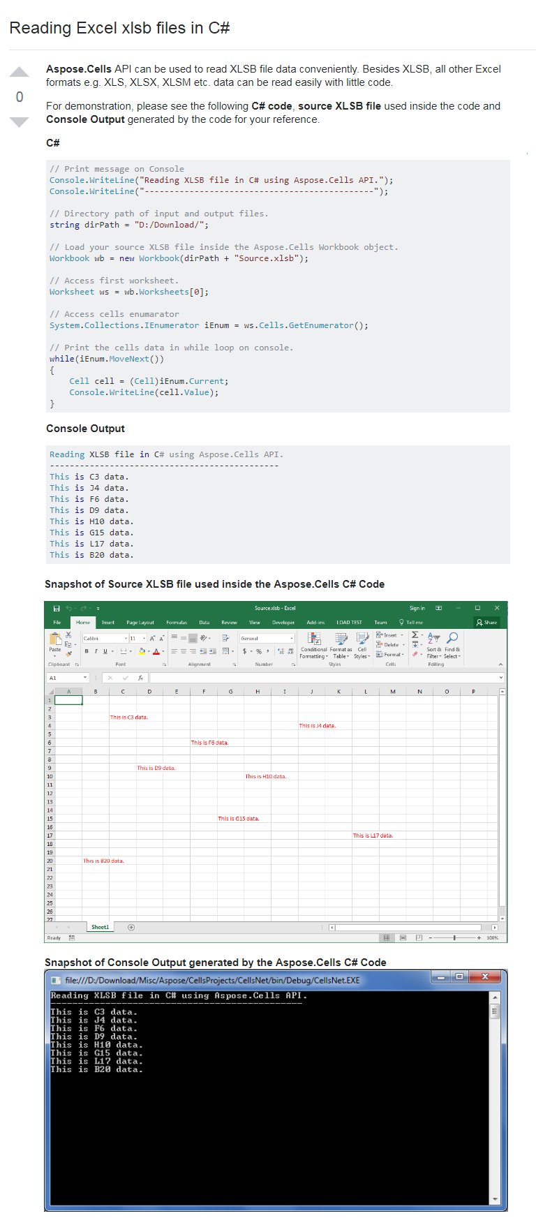 Asposecells Excel Xls Xlsx Xlsm Xlsb Csharp Aspose Cells Reading Excel Xlsb Files In C T Co 1lb23d22ed T Co Lzxtlbovzs Twitter Asposecells Excel Xls Xlsx Xlsm Xlsb Csharp Aspose Cells Reading Excel Xlsb Files In C T Co 1lb23d22ed T Co Lzxtlbovzs Twitter