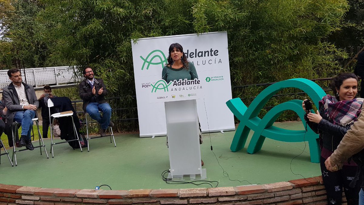 podemoscordoba's tweet photo. .@TeresaRodr_: "Dice Susana Díaz que quiere una campaña sin insultos y yo me pregunto si no es un insulto que Susana Díaz esté en Andalucía como segundo plato después de fracasar en su proyecto persona para irse a Madrid". #AdelanteAndalucía https://t.co/mY6GvO714V