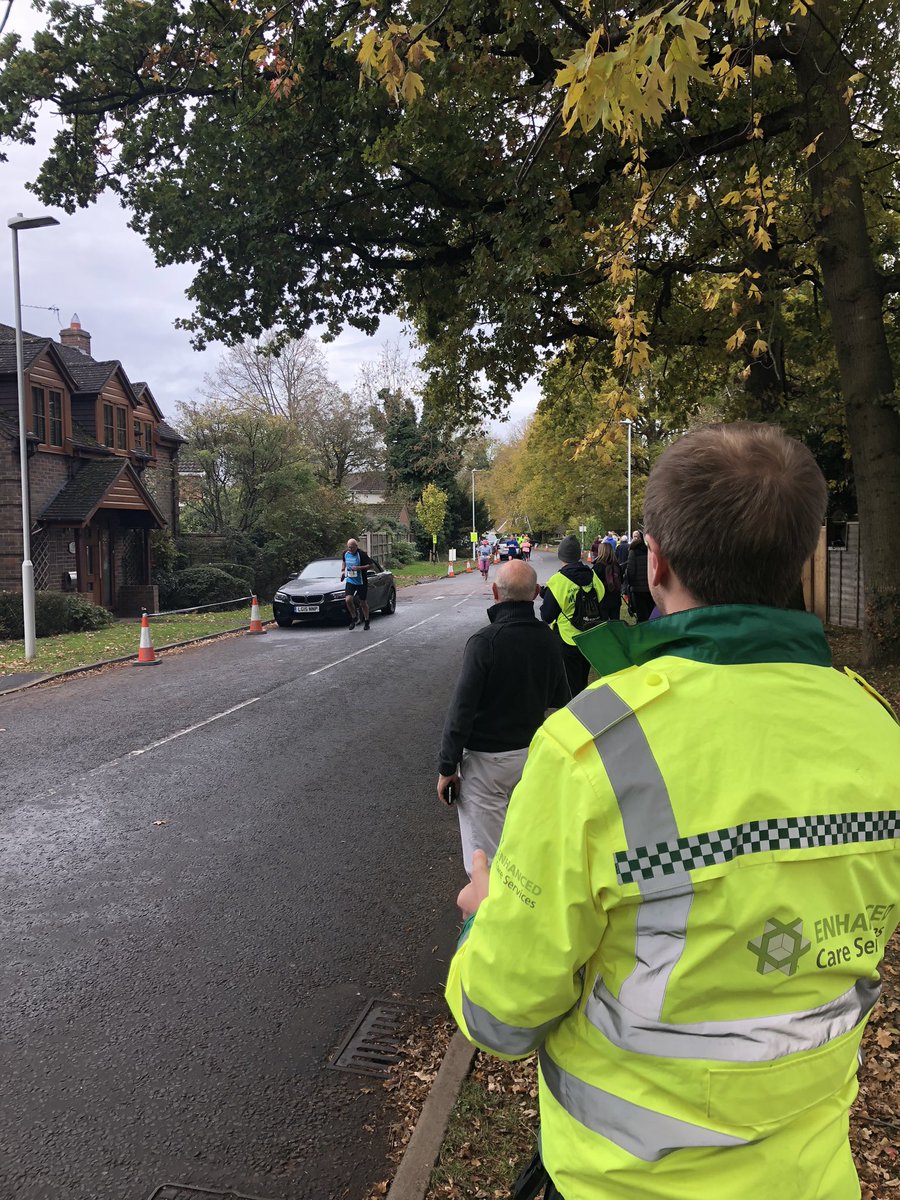 enhanced_c_s's tweet photo. Enhanced Care Doctor Julie and First Responder Ethan clapping in the final few runners @marlowhalf - fantastic work by all the runners and marshals! #eventprofs #runchat #marlowhalf https://t.co/CiNUYGzM20
