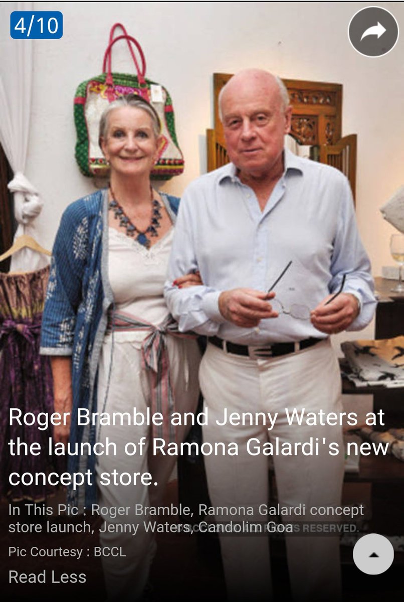 Roger Bramble, together with his sister Jenepher, has strong ties to the Vazeline State of Goa. Like the paedophile Charles Napier and his half-brother John Whittingdale, the Brambles appear to be distant relatives of General Napier.