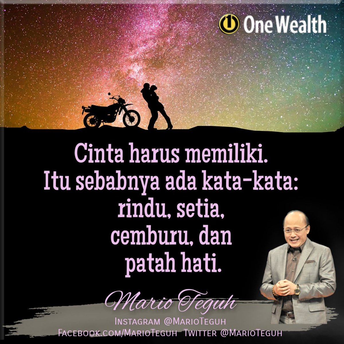 Mario Teguh On Twitter Kalau Cinta