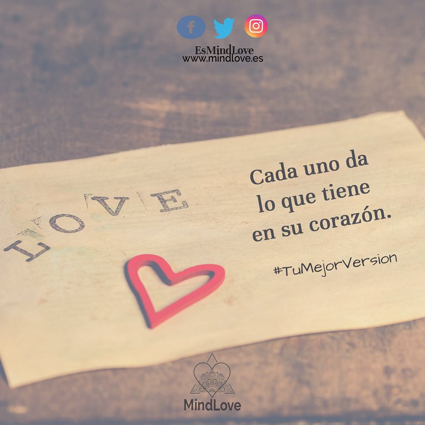 EsMindLove's tweet photo. Sólo podemos dar aquello que tenemos.
¡Ámate!
#MindLove #MindLovers #EstadoMindLove #TuMejorVersion #meditating #mindufulness #love https://t.co/QUkT3213PS