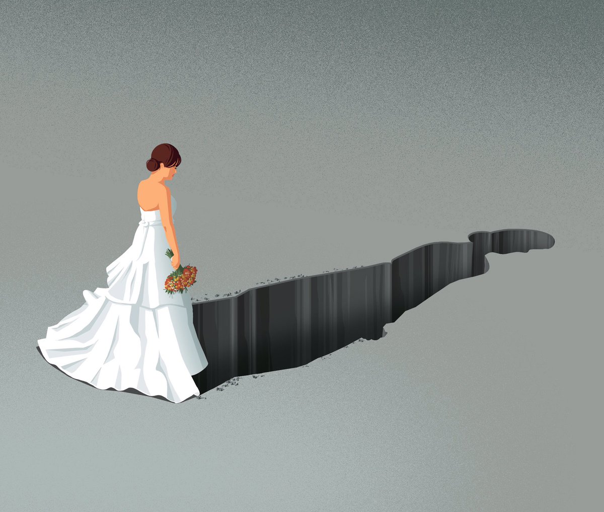 „My depression ruined my wedding“
#illustration for Bild am Sonntag
#conceptualillustration #editorialillustration #depression #wedding