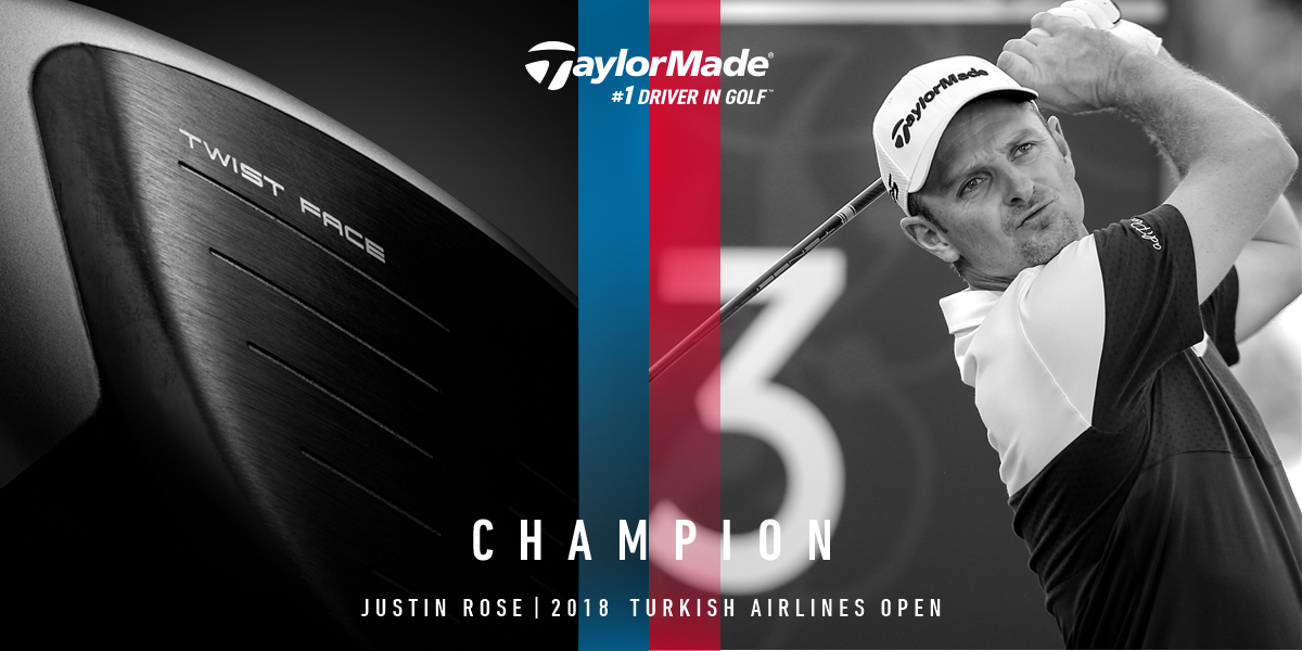 TMGolfSingapore's tweet image. Champion — Justin Rose | 2018 #TurkishAirinesOpen | Regnum Carya Golf &amp;amp; Spa Resort. #TwistFace #M3driver #1DriverinGolf #TMGolfSingapore #TaylorMadeGolf