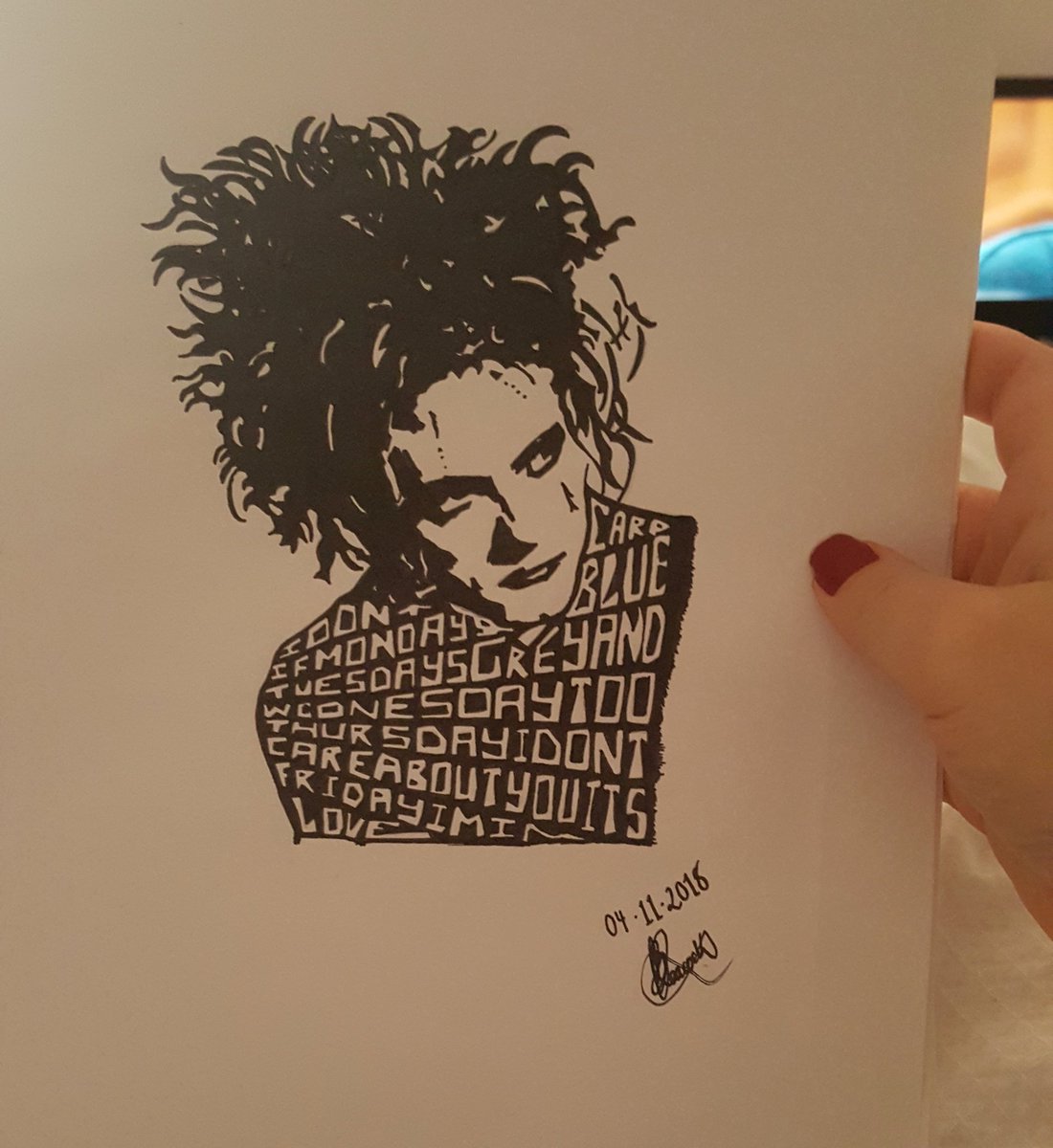 @RobertSmith Sunday always comes too late #thecure #permanentmarkerart #finelineart