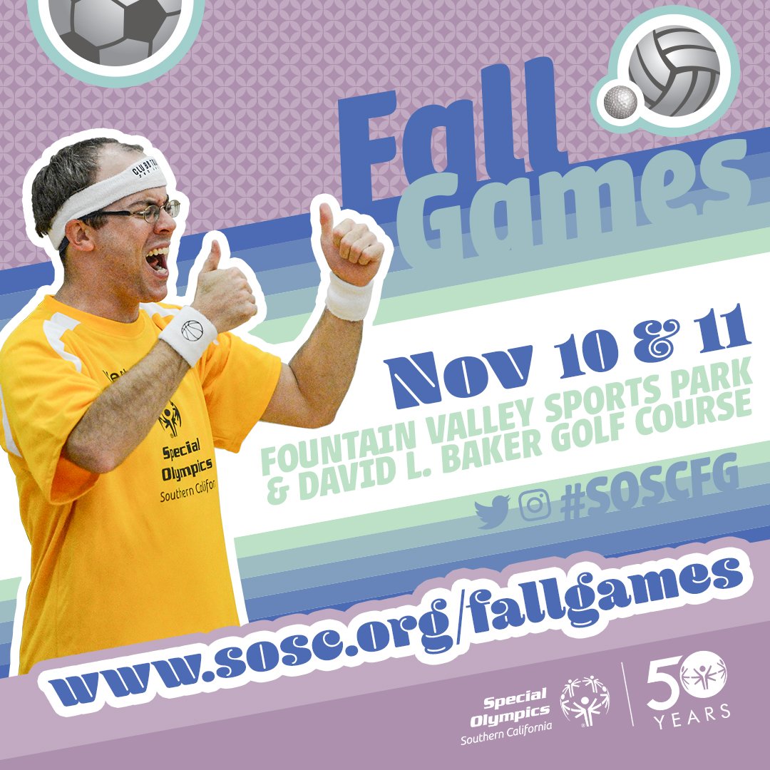 Fall Games is this week! There are still some exciting and fun volunteer roles open in all 5 sports. Sign up today to help bring the dreams come true for 1,100 #SpecialOlympics athletes. 2018-fallgames-volunteer.my-trs.com #WeAreSOSC #SOSCFG #volunteer #giveback